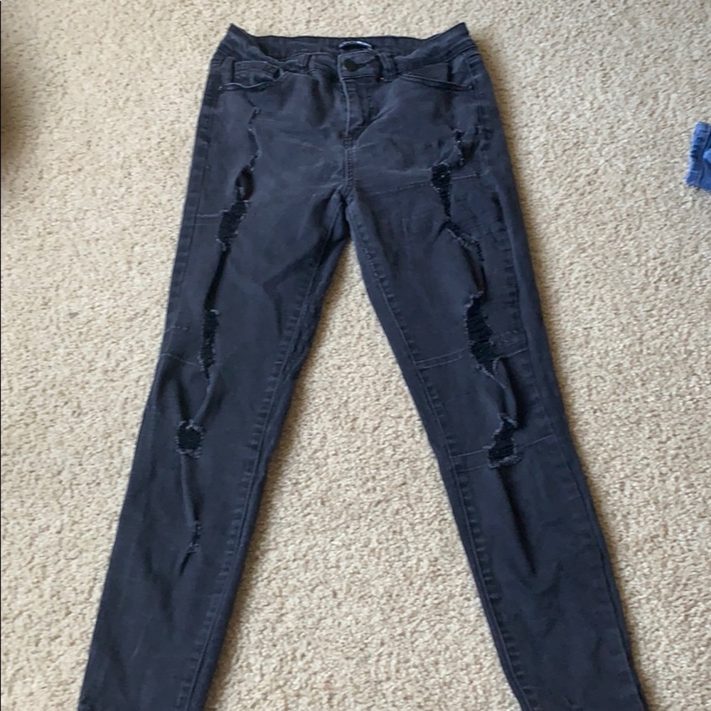High waisted jeans